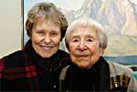 Roberta Bondar and Doris McCarthy (right)